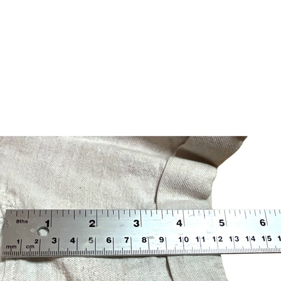 BANANA REPUBLIC Linen Cotton Blend Cuffed Hem Shorts w/ Belt Detail 4 Pocket 14 - Picture 8 of 10